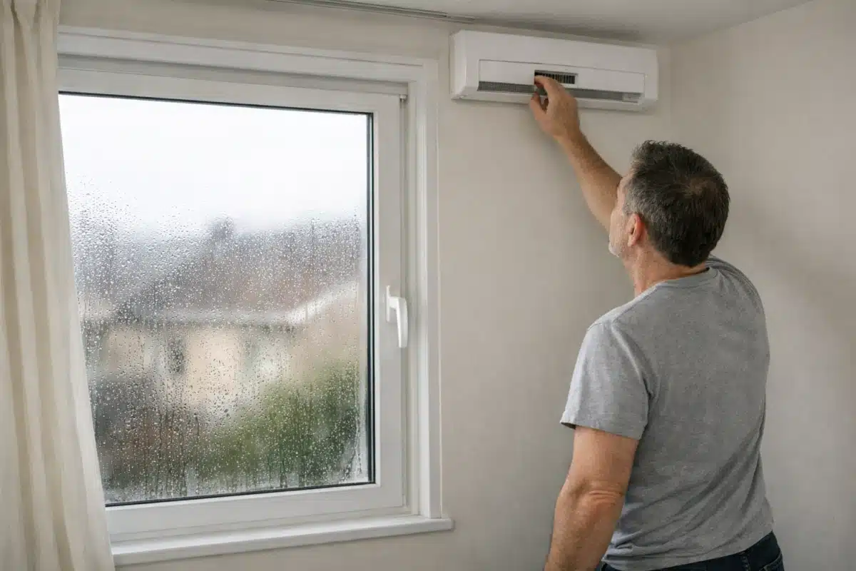 Solution pour éliminer la condensation dans un bâtiment avec système de ventilation et déshumidification