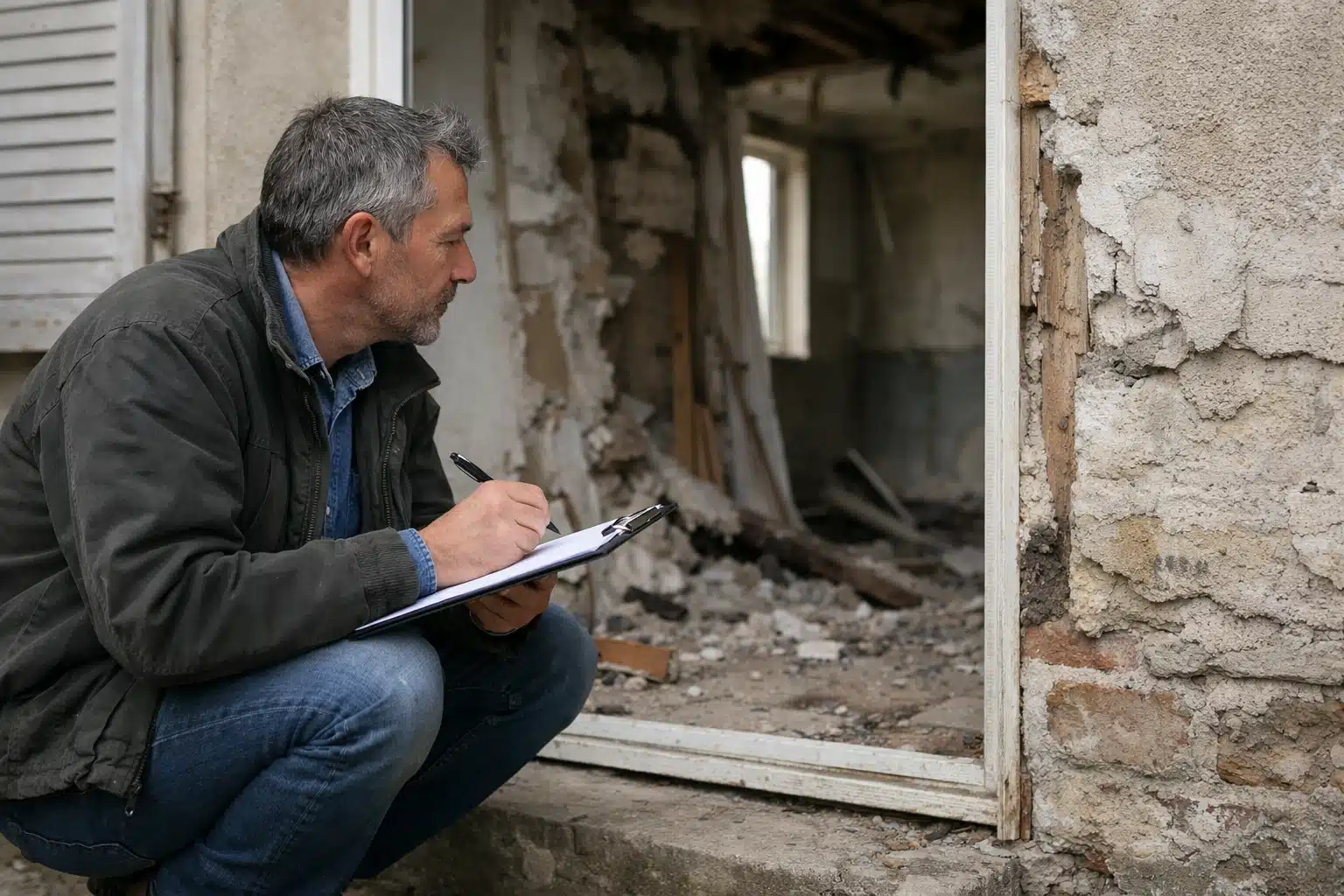 Inspection et vérification avant achat d'une maison nécessitant des travaux de rénovation